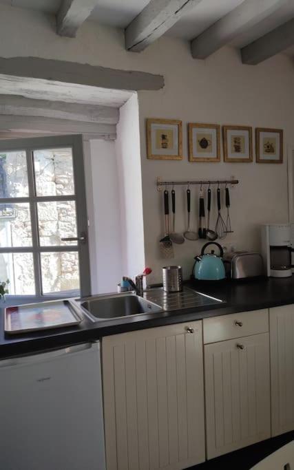 La Maisonette Du Bateau Lavoir Semur-en-Auxois Bagian luar foto